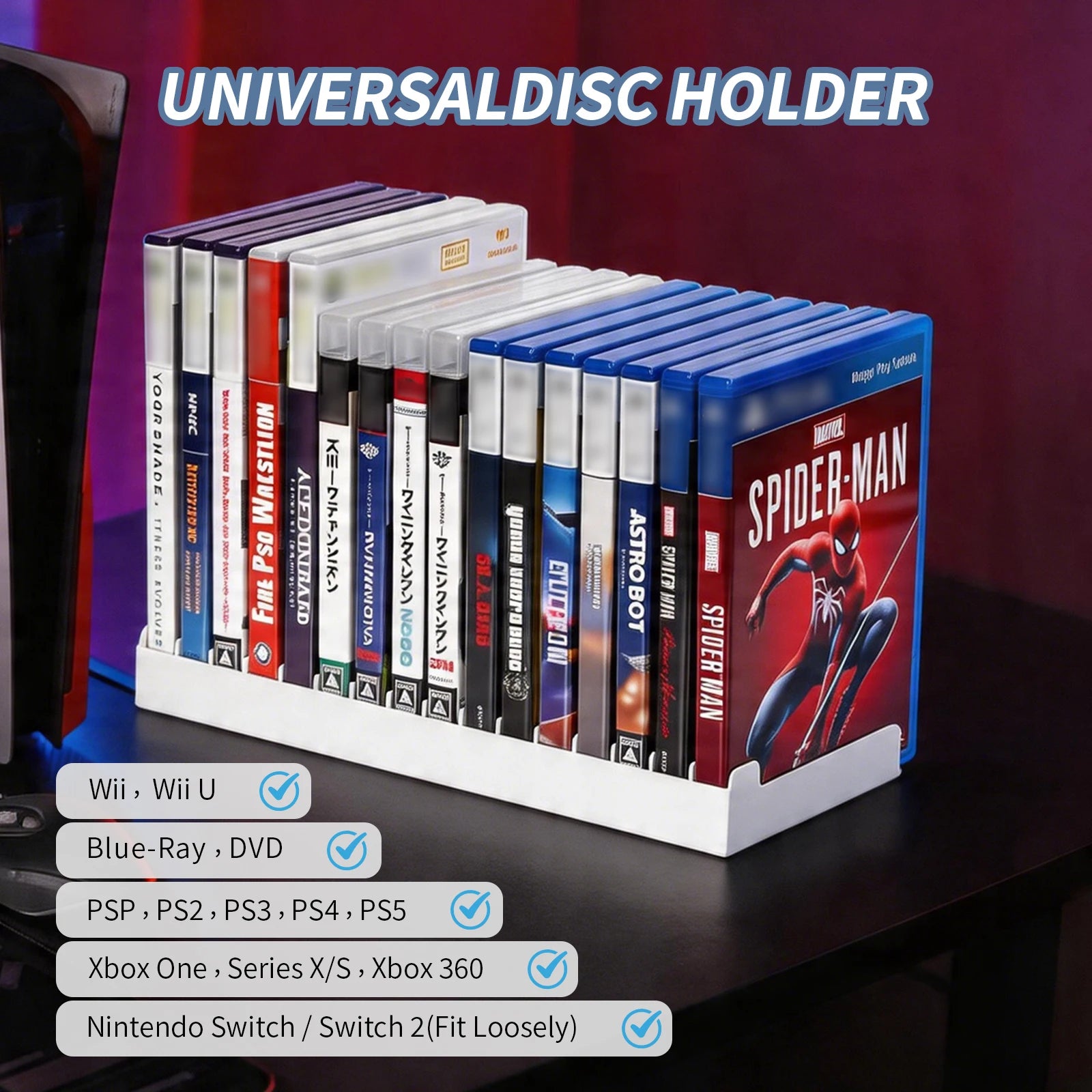 Video Game Storage Stand Tower