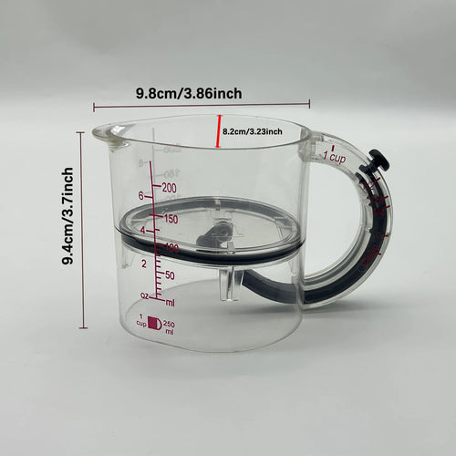 New Adjustable Multi-Functional Measuring Cup with Scraper-Style Seal Base Cooking Kitchen Cube Cups for Precision Cooking