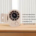 Hipacool Portable Car Clip Fan 360° Rotatable 100 Speed Wind 12V USB Rechargeable Electric Fan Low Noise Mini Fan Clamp Anywhere