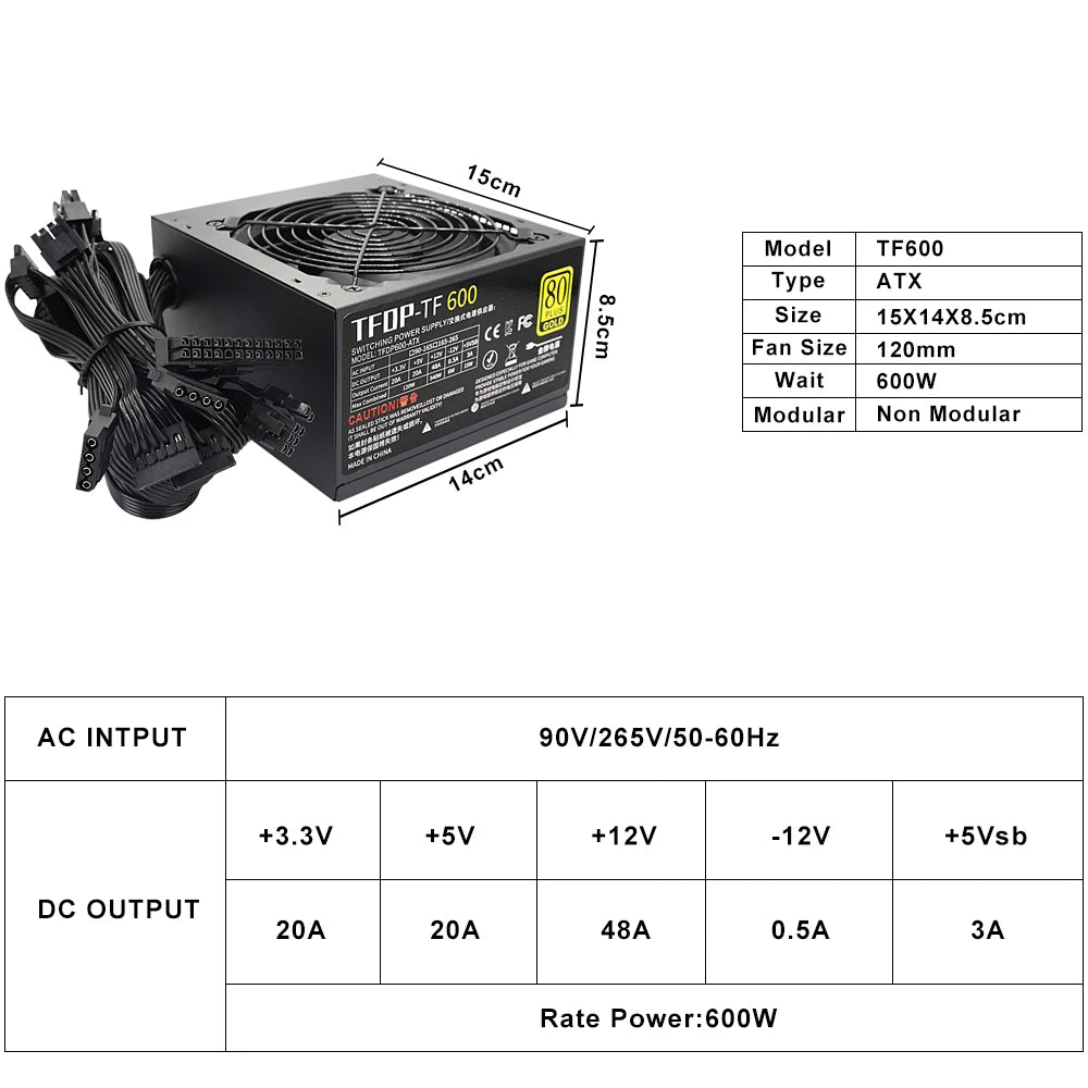 600W Power Supply