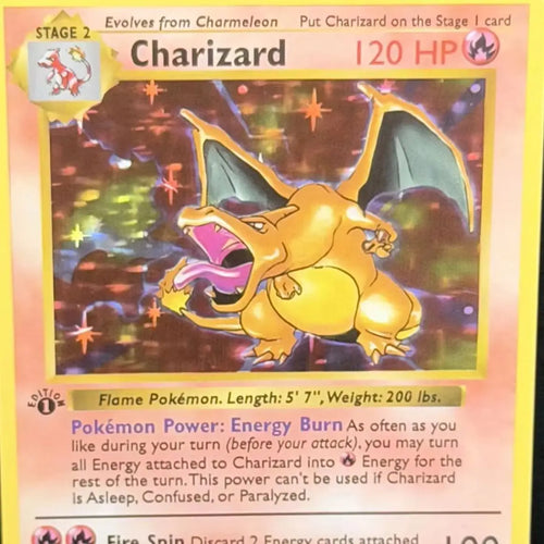 1999 POKEMON GAMECHARIZRD 1ST EDITIONI